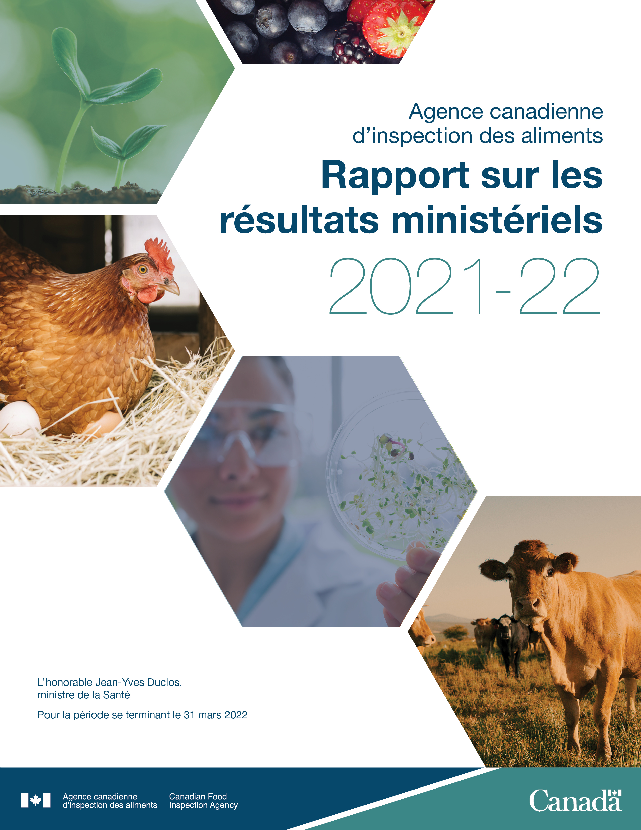 Page couverture du PDF : Rapport sur les résultats ministériels 2021 à 2022