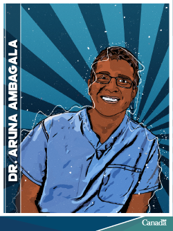 Dr. Aruna Ambagala - trading card
