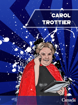 Carol Trottier - trading card