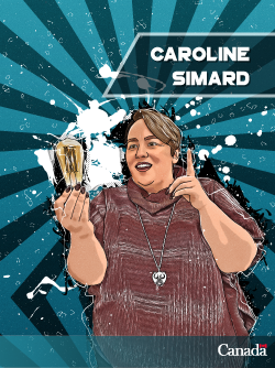 Caroline Simard - trading card