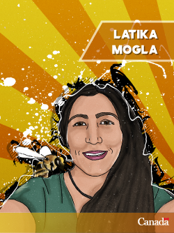 Latika Mogla - trading card