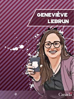 Genevieve Lebrun - trading card