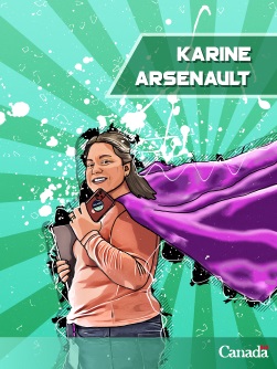 Karine Arsenault - trading card