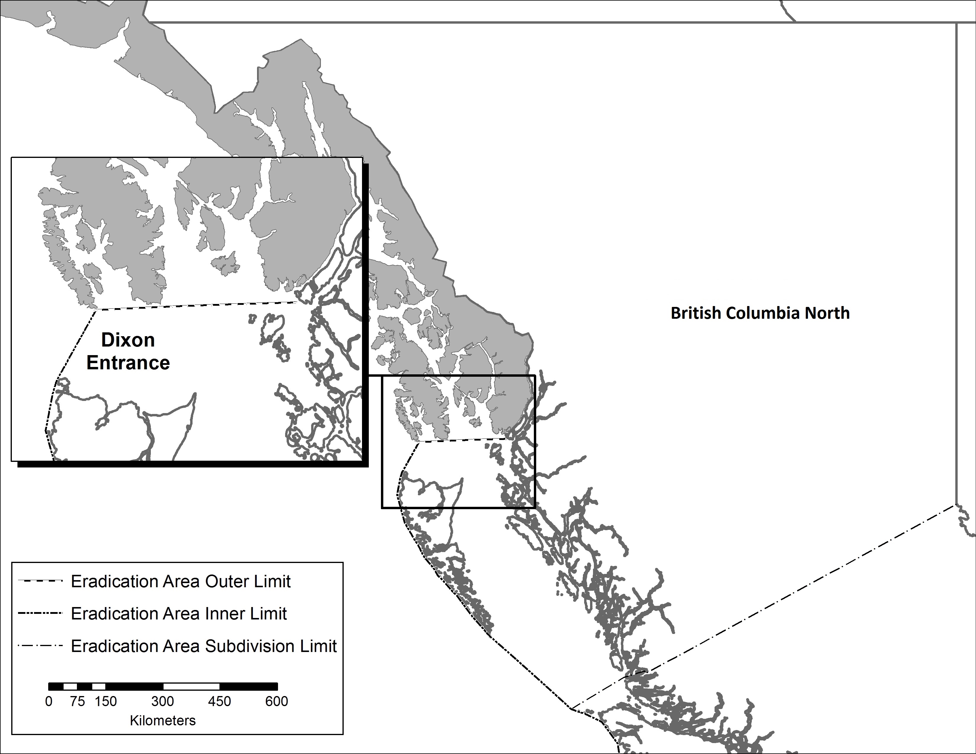 British Columbia North map. Description follows.