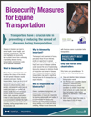 PDF thumbnail: Biosecurity Measures for Equine Transportation