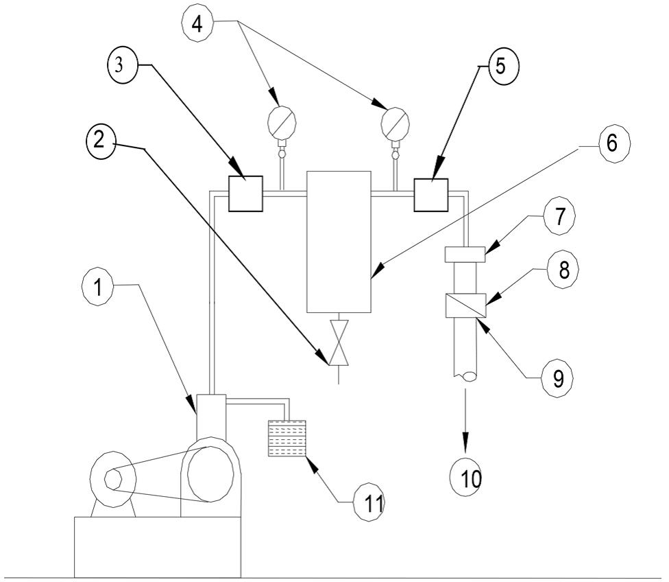 Figure 4: Individual compression-type air supply. Description follows.
