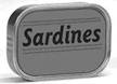 Sardines Cans - flat with print directly on can