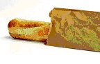 Le sac de pain en papier brun n'a pas besoin de présenter un fond blanc pour le tableau de la valeur nutritive