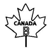 Canada B maple leaf