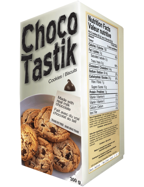 Interactive Food Label. Description of each label is listed below the image.