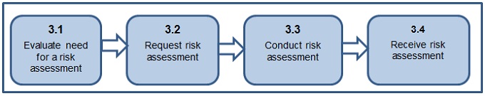 Step 3: Assess risk has 4 sub-steps. Description follows.