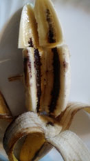 My banana had a red stripe inside. : r/mildlyinteresting