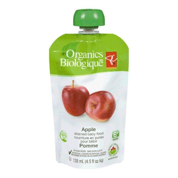 Apple - strained baby food