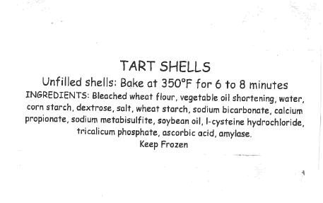 tart shells