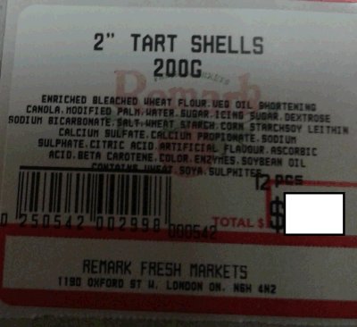 Remark Fresh Markets - 2" Tart Shells