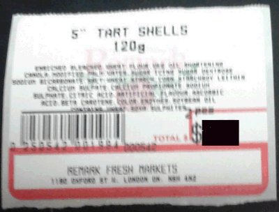 Remark Fresh Markets - 5" Tart Shells