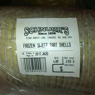 Schnurr's - « Frozen Sweet Tart Shells » (Croûtes à tartelettes sucrées congelées)