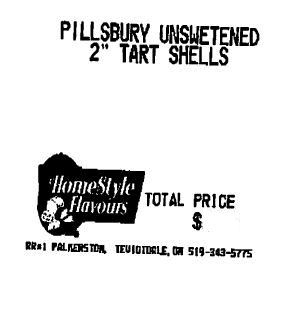 HomeStyle Flavours - Pillsbury Unswetened 2" Tart Shells