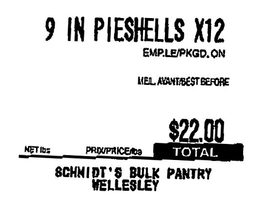 Schmidt’s Bulk Pantry - 9 inch pieshells x12