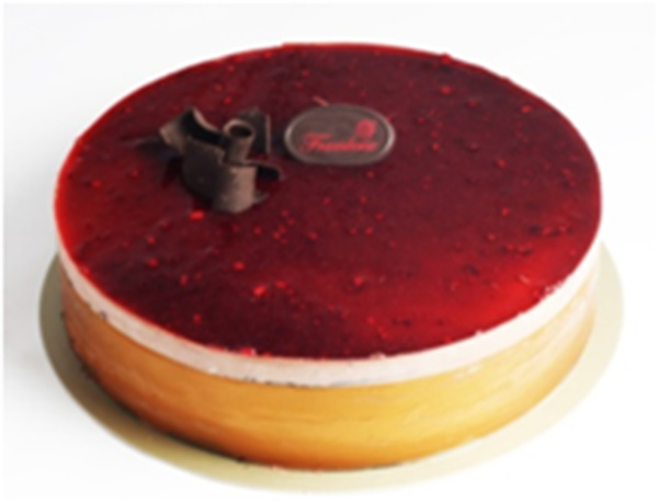 None Chocolate Raspberry Mousse Cake, 650 grams