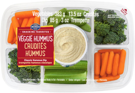 Mann’s Snacking Favorites - Veggie Hummus Tray