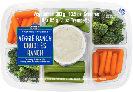 Mann’s Snacking Favorites - Veggie Ranch tray 