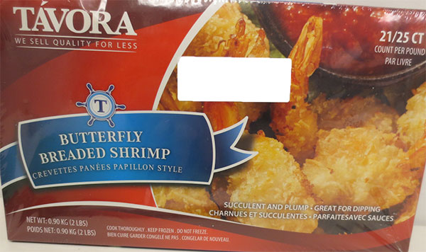 Tavora - Butterfly breaded shrimp