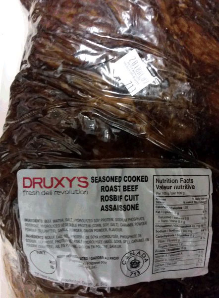 Druxy's Fresh Deli Revolution - Rosbif cuit assaisonné