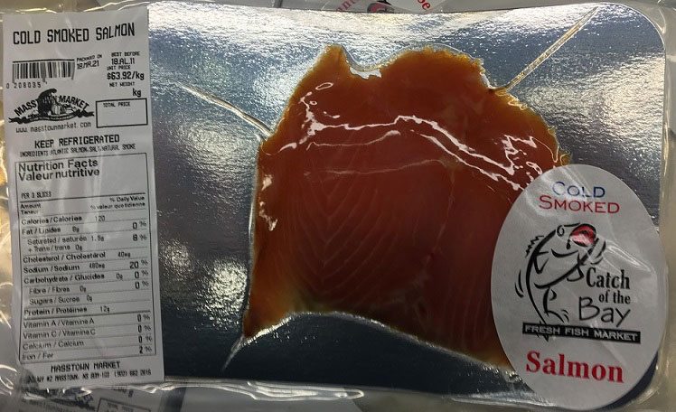 Cold Smoked Salmon de marque Masstown Market