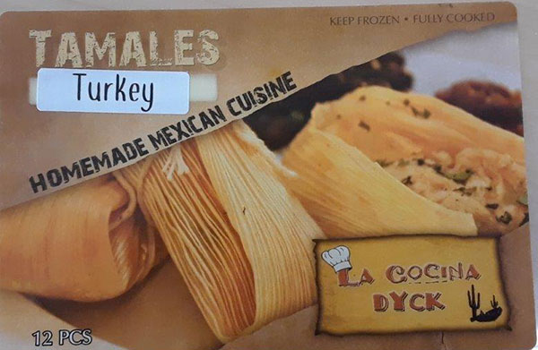 La Cocina Dyck - Turkey Tamales - 12 pieces