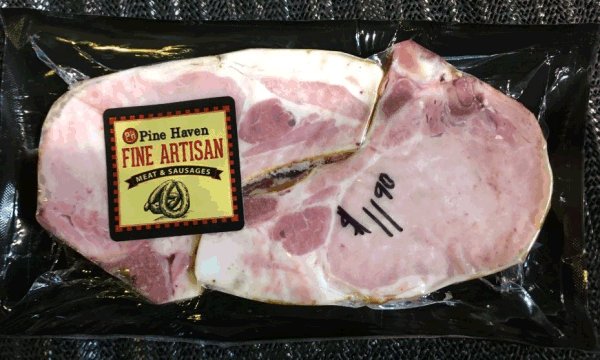 produits de porc cru vendus et distribués par The Meat Shop at Pine Haven
