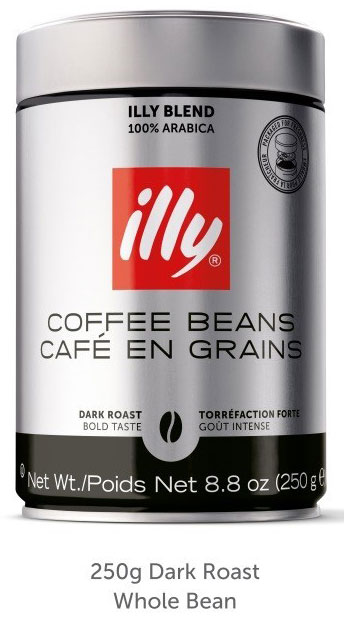 illy Coffee Beans - Dark Roast - 250 grams