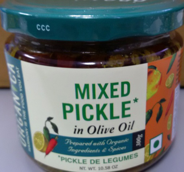 Organica: Mixed Pickle in Olive Oil – 300 grams