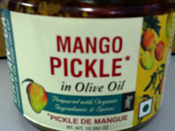 Organica: Mango Pickle in Olive Oil – 300 grams