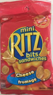 Christie - Mini Ritz Bits Sandwiches -  Cheese Flavoured - 42 gram