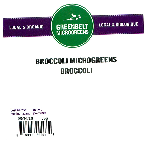 Greenbelt Microgreens - Broccoli Microgreens - 75 gram