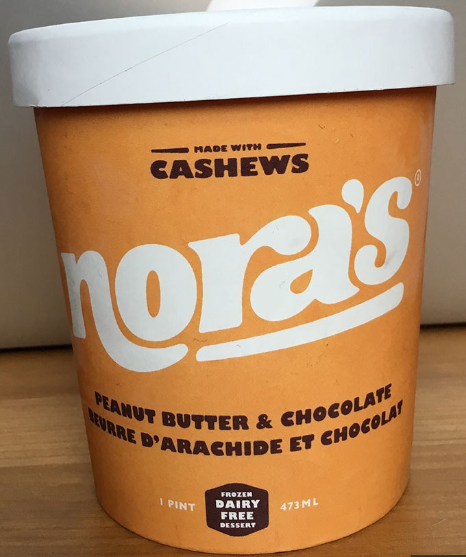 Nora's Peanut Butter & Chocolate Frozen Dairy Free Dessert - 473 mL