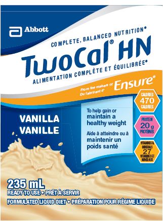 Abbott Two Cal HN - Complete, Balanced Nutrition - Vanilla - 235 mL