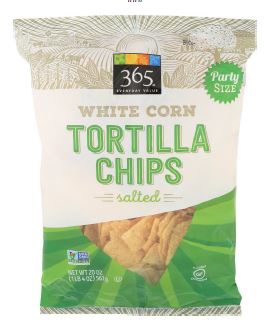 365 Everyday Value - White Corn Tortilla Chips Salted