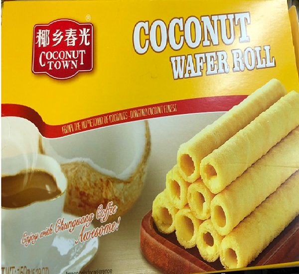 Coconut Town - Coconut Wafer Roll - front