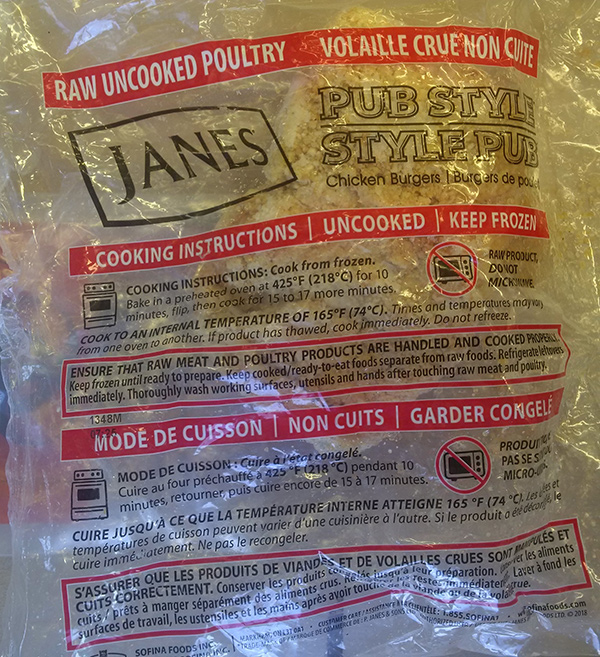 Janes: Pub Style Chicken Burgers – Uncooked Breaded Chicken Burgers: 800 grams