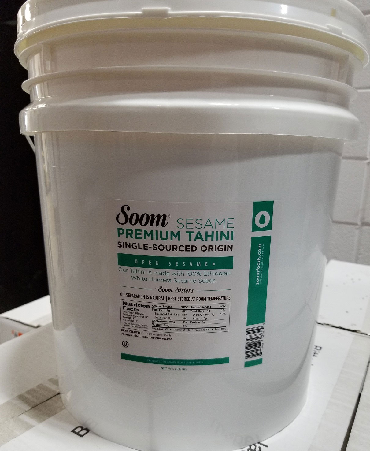 Soom Sesame Premium Tahini, 454 g - UPC