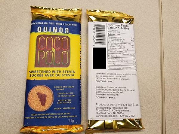 Coco Polo: Dark Cocoa Bar 70% Quinoa - 71 grams