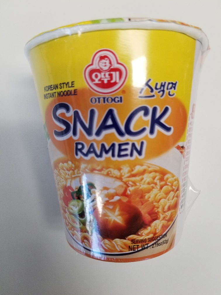Ottogi brand Snack Ramen, 62 g - front