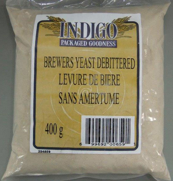 Indigo Packaged Goodness - Levure de bière sans amertume - 400 grammes (recto)