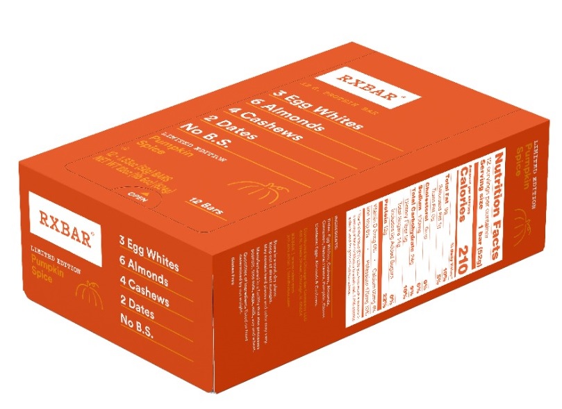 Protein Bar – Pumpkin Spice - 624 g (12 x 52 g)