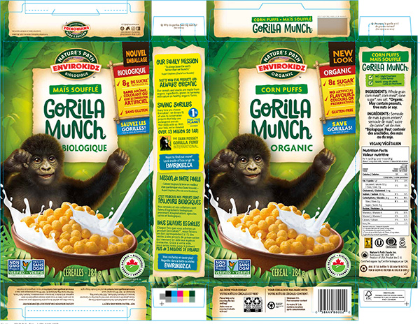EnviroKidz - Gorilla Munch Corn Puffs Organic Cereal