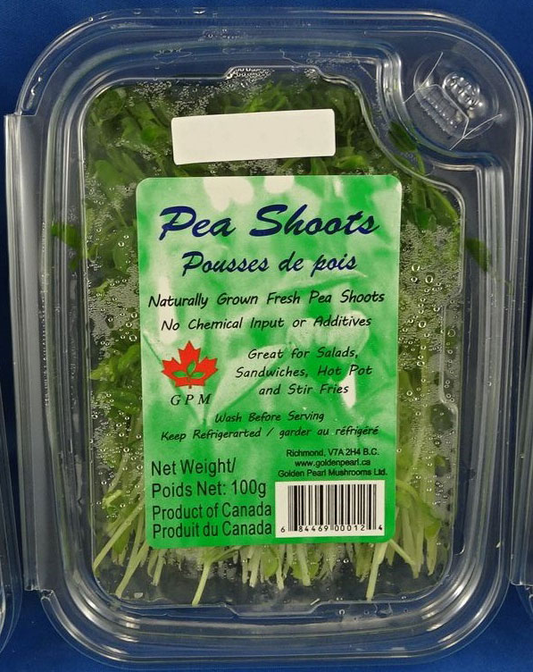 GPM Pea Shoots – 100 grams (front - image 2)