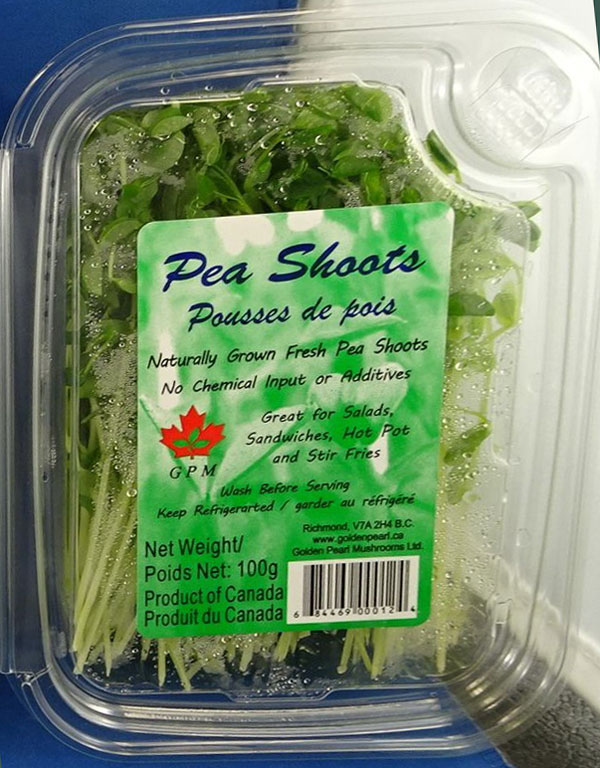 GPM Pea Shoots – 100 grams (front - image 3)