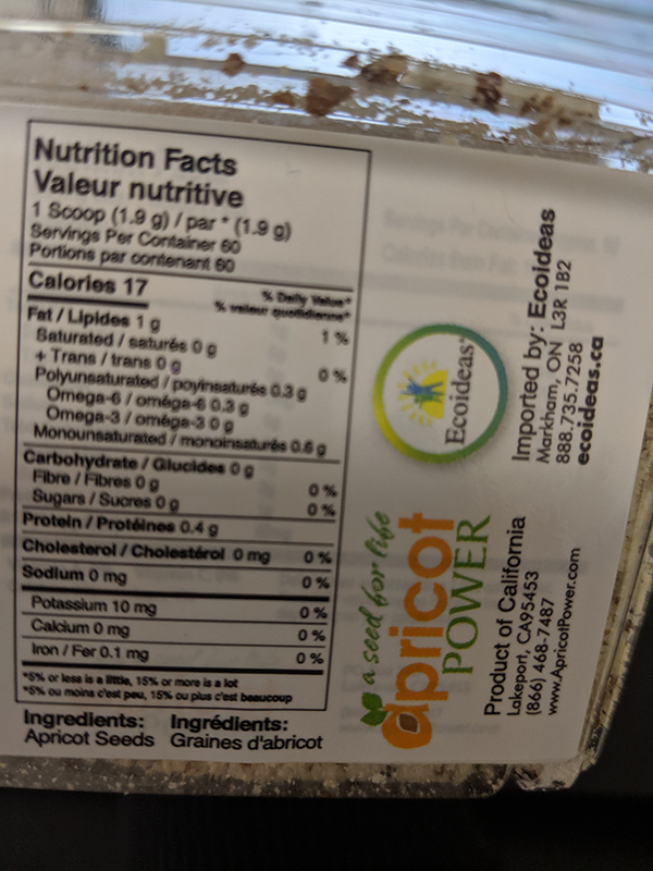 Apricot Power: Apricot Seed Meal - 191.4 grams